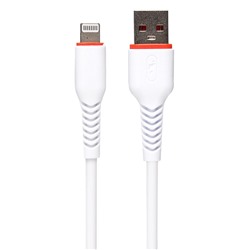 Кабель USB - Apple lightning SKYDOLPHIN S54L  100см 2,4A  (white)