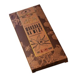 Шоколад на меду "Премиум" молочный, 46% какао, ваниль Гагаринские Мануфактуры, 70 г