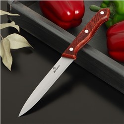 Нож кухонный Доляна Ecology, лезвие 12,5 см, цвет коричневый