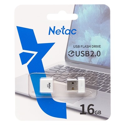 Флэш накопитель USB 16 Гб Netac U116 mini (white)