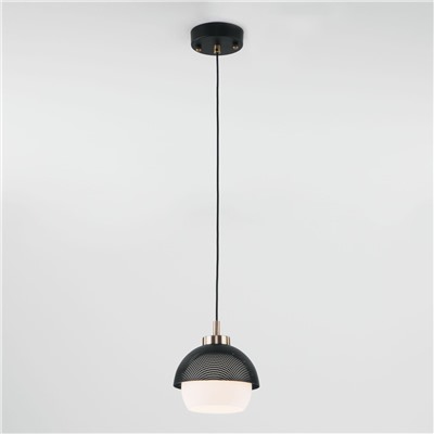 Подвесной светильник в стиле лофт 50106/1 античная бронза / черный