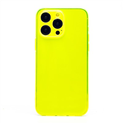 Чехол-накладка - SC344 для "Apple iPhone 14 Pro Max" (transparent/yellow) (232016)