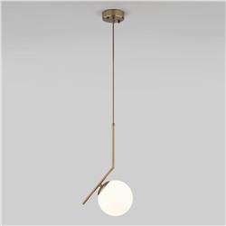 Подвесной светильник со стеклянным плафоном 50152/1 латунь