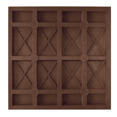 Плитка ППК тротуарная, 33 × 33 × 3 см, коричневая, «Усиленная»