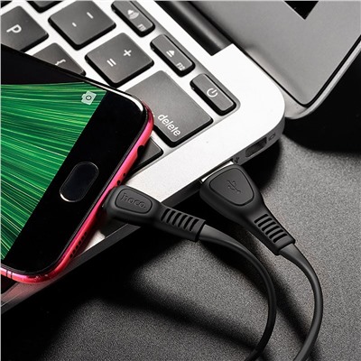 Кабель USB - micro USB Hoco X40 Noah Charging  100см 2,4A  (black)