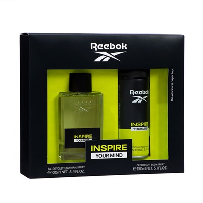 Набор мужской Reebok Inspire Your Min: туалетная вода, 100 мл + дезодорант, 150 мл