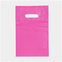 Пакет полиэтиленовый с вырубной ручкой, Розовый 20-30 См, 70 мкм