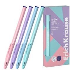 Ручка гелевая R-301 Gel Stick Pastel 0.5мм синяя 61289 ErichKrause