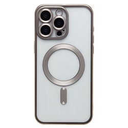 Чехол-накладка - SM027 SafeMag для "Apple iPhone 15 Pro Max" (titanium) (232340)