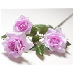 Искусственные цветы, Ветка розы 3 головки (1010237)