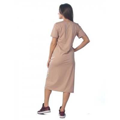 Платье женское W.W.F.H., размер 44, цвет светло-коричневый