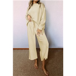 Apricot Ultra Loose Textured 2pcs Slouchy Outfit