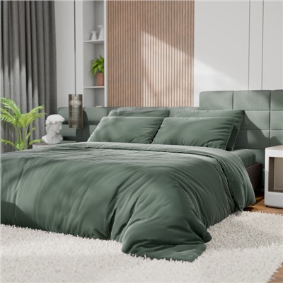 Наволочка SL Home Tencel 70*70+3 см , цв. оливковый