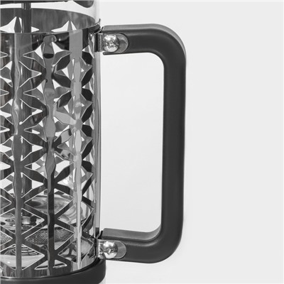 Чайник заварочный френч - пресс «Сейхо», 350 мл, стекло, нержавеющая сталь