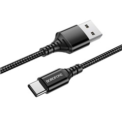 Кабель USB - Type-C Borofone BX54 Ultra bright (повр. уп.)  100см 2,4A  (black)