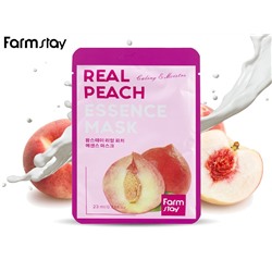 Смягчающая тканевая маска с Персиком FarmStay Real Peach Essence Mask, 23 ml