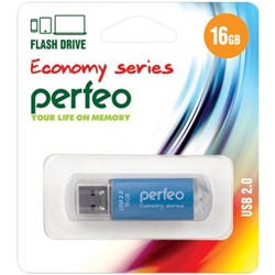 USB-флеш-накопитель PERFEO 16GB E01 Blue economy series Perfeo