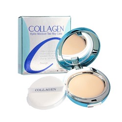 Enough Компактная пудра с коллагеном с запаской 23 Collagen Hydro Moisture Two Way Cake SPF25