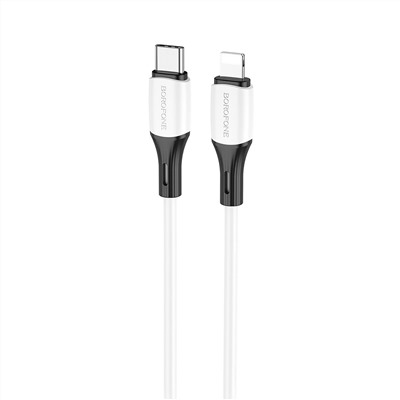 Кабель Type-C - Apple lightning Borofone BX79 PD 20W 100см 3A  (white)