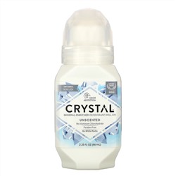 Crystal Body Deodorant, Минеральный шариковый дезодорант, без запаха, 66 мл