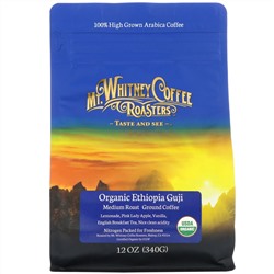 Mt. Whitney Coffee Roasters, органический Эфиопия Гуджи, средней обжарки, молотый кофе, 340 г (12 унций)