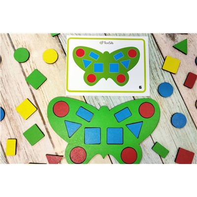 Сортер-мозаика Бабочки, арт. 07018