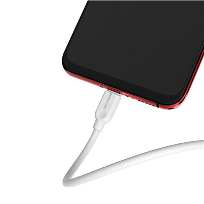 Кабель USB - micro USB Borofone BX14 (повр. уп)  300см 2,4A  (white)