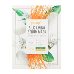 Petitfee, Silk Amino Serum, маска, 10 шт. по 25 г