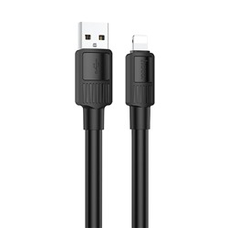 Кабель USB - Apple lightning Hoco X84  100см 2,4A  (black)