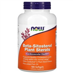 Now Foods, бета-ситостерол, растительные стеролы, 180 капсул