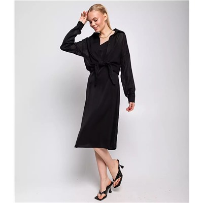 Платье+рубашка #ОБШ1443-4, чёрный