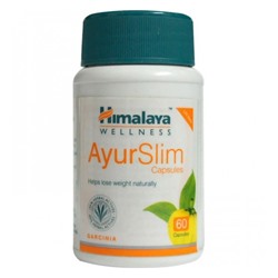 Himalaya Wellness AyurSlim Capsules Helps Lose Weight Naturally 60pill / АюрСлим БАД для Натурального Контроля Массы Тела 60таб