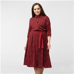 Платье, текстиль, бордовый