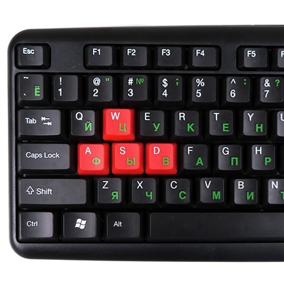 Клавиатура Nakatomi Navigator KN-02U мембранная USB (повр.уп.) (black/red)