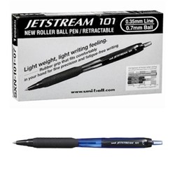 Ручка автоматическая шариковая SXN-101-07N "Jetstream" синяя 0.7мм (172197) Uni Mitsubishi Pencil