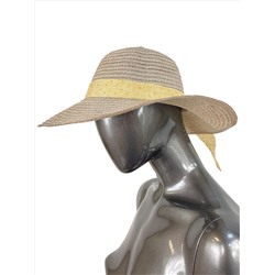 Летняя женская шляпа, цвет коричнево серый