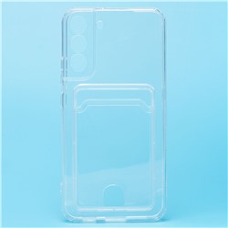 Чехол-накладка - SC276 с картхолдером для "Samsung SM-S906 Galaxy S22+" (transparent) (210439)
