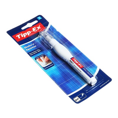 Ручка-корректор 8мл, BIC "Tipp-Ex Shake'n Squeeze", с металлическим наконечником