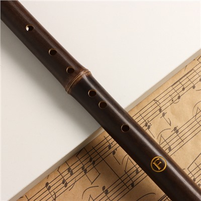 Флейта Music Life 52 см,  с узорами, тональность F, бамбук, разборная
