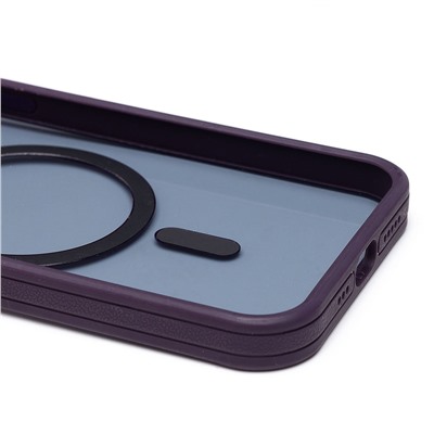 Чехол-накладка - SM026 SafeMag для "Apple iPhone 12/iPhone 12 Pro" (dark violet)