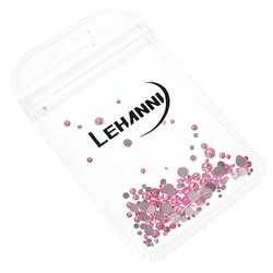 Lehanni, Стразы разных размеров розовые, 250 штук