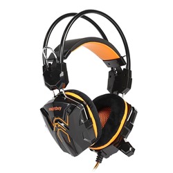 Компьютерная гарнитура Smart Buy SBHG-1100 RUSH SNAKE игровая (black/orange)