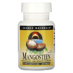 Source Naturals, Мангустан, 187,5 мг, 60 таблеток