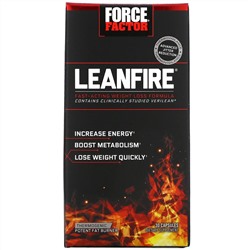 Force Factor, LeanFire, средство для быстрого снижения веса, 30 капсул
