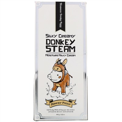 Elizavecca, Donkey Piggy, увлажняющий крем с молоком ослиц, 100 г (3,53 унции)