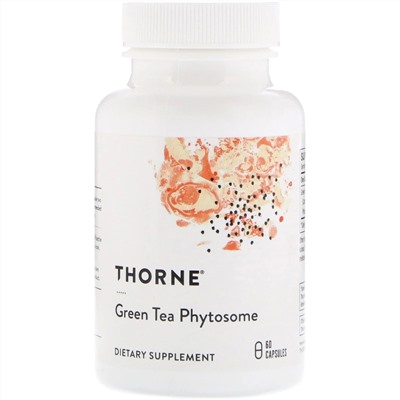 Thorne Research, фитосомы зеленого чая, 60 капсул