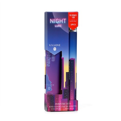 Парфюмерный набор женский NIGHT LURE: Туалетная вода, 35мл + Лосьон для тела, 35мл