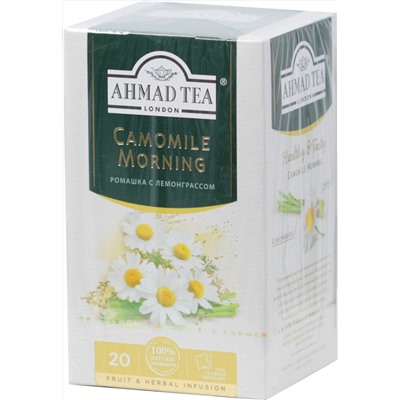 AHMAD TEA. Herbal Infusion. Camomile morning карт.пачка, 20 пак.