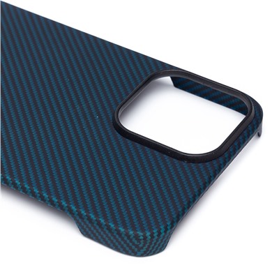 Чехол-накладка - SM009 POSH KEVLAR SafeMag для "Apple iPhone 13 Pro Max" (blue)