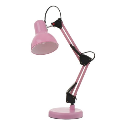 Настольная лампа "Юника" Е27 40Вт розовый 14,5х14,5х53 см RISALUX